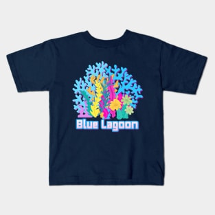 Blue Lagoon, The Story of the Sea, coral reefs Kids T-Shirt